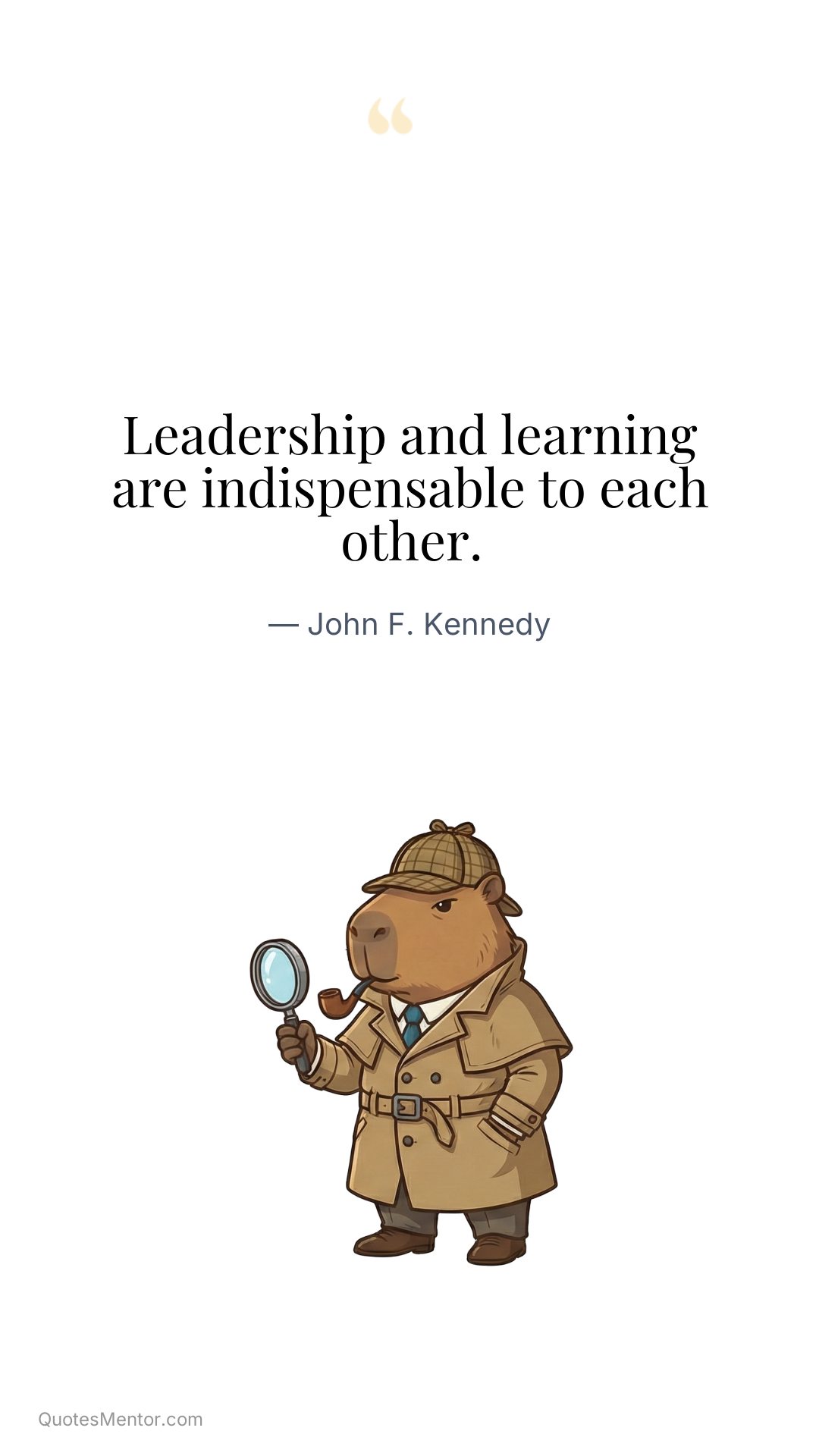 Leadership and learning are indispensable to each other. - John F. Kennedy